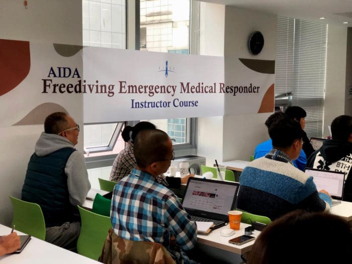 First AIDA Freediving Emergency Medical Responder Instructor Courses of 2020