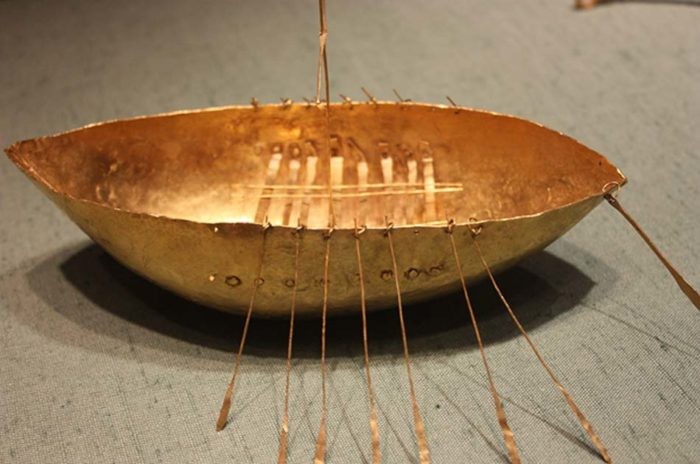 The 7-inch-long (18 cm) gold 'Broighter Boat'