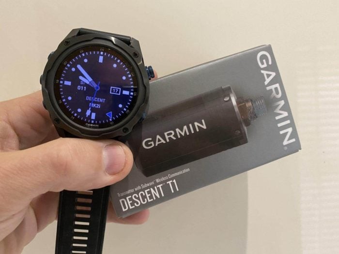 The Garmin Descent Mk2i and the T1 Transmitter