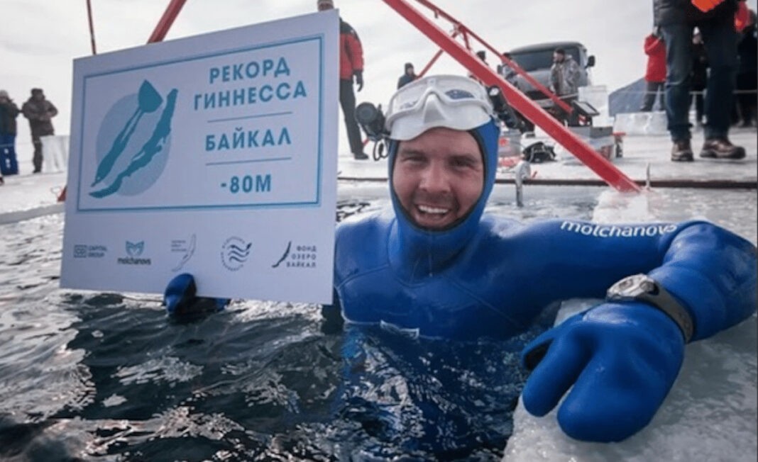 Alexey Molchanov Sets New Under-Ice Freediving Record