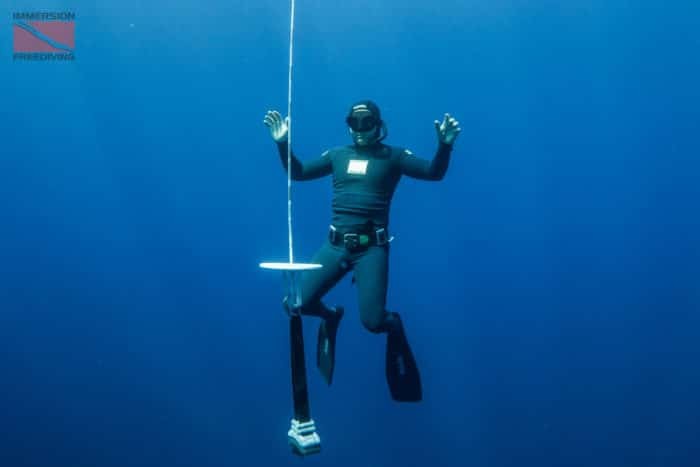 Immersion Freediving Student Underwater