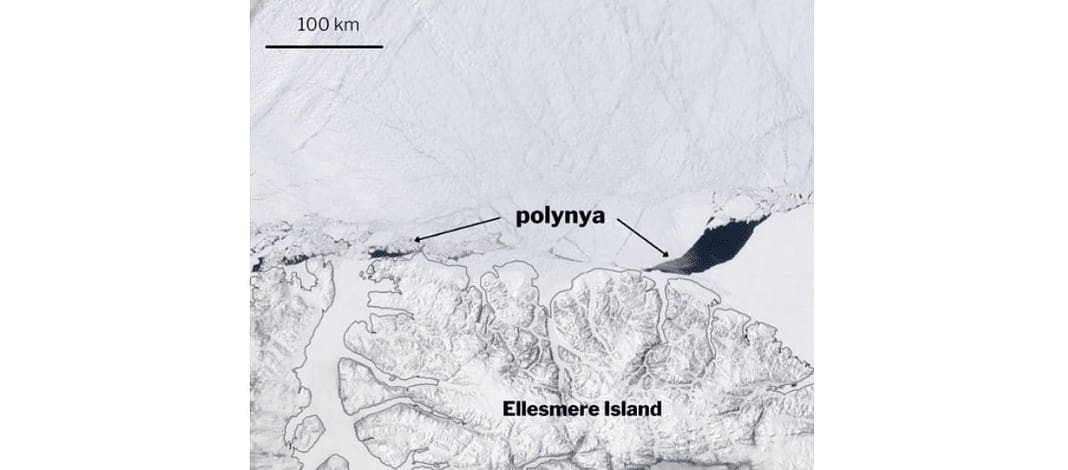 Scientists discover large rift in the Arctic’s last bastion of thick sea ice