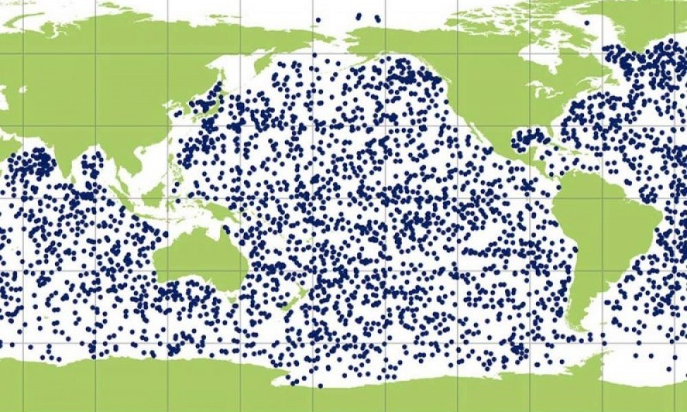 Argo float location map