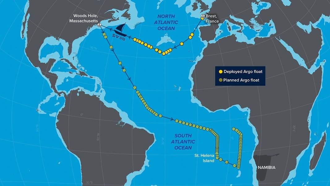 Map of Argo Float Deployments (Image credit: ©Natalie Renier/WHOI)