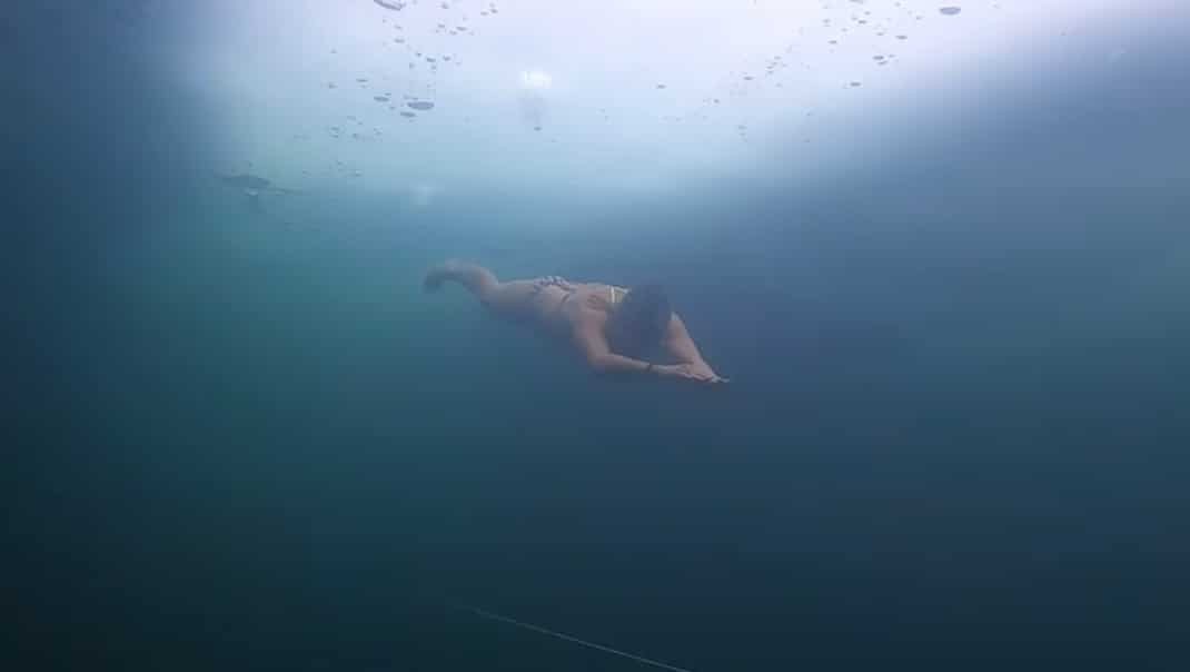 Amber Filary Sets New Under-Ice Freediving World Record - DeeperBlue.com