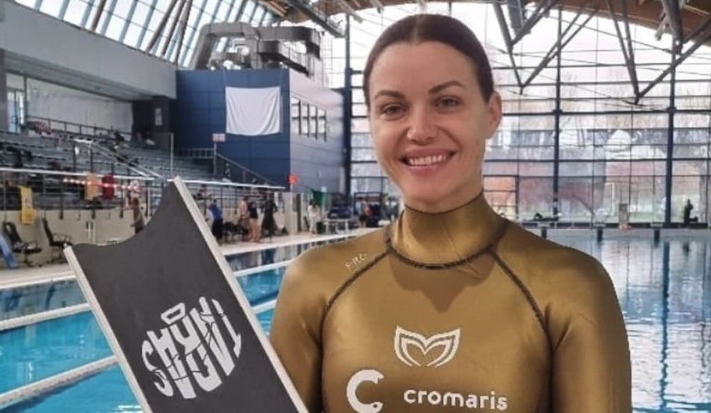 Croatian freediver Mirela Kardasevic sets two new world records