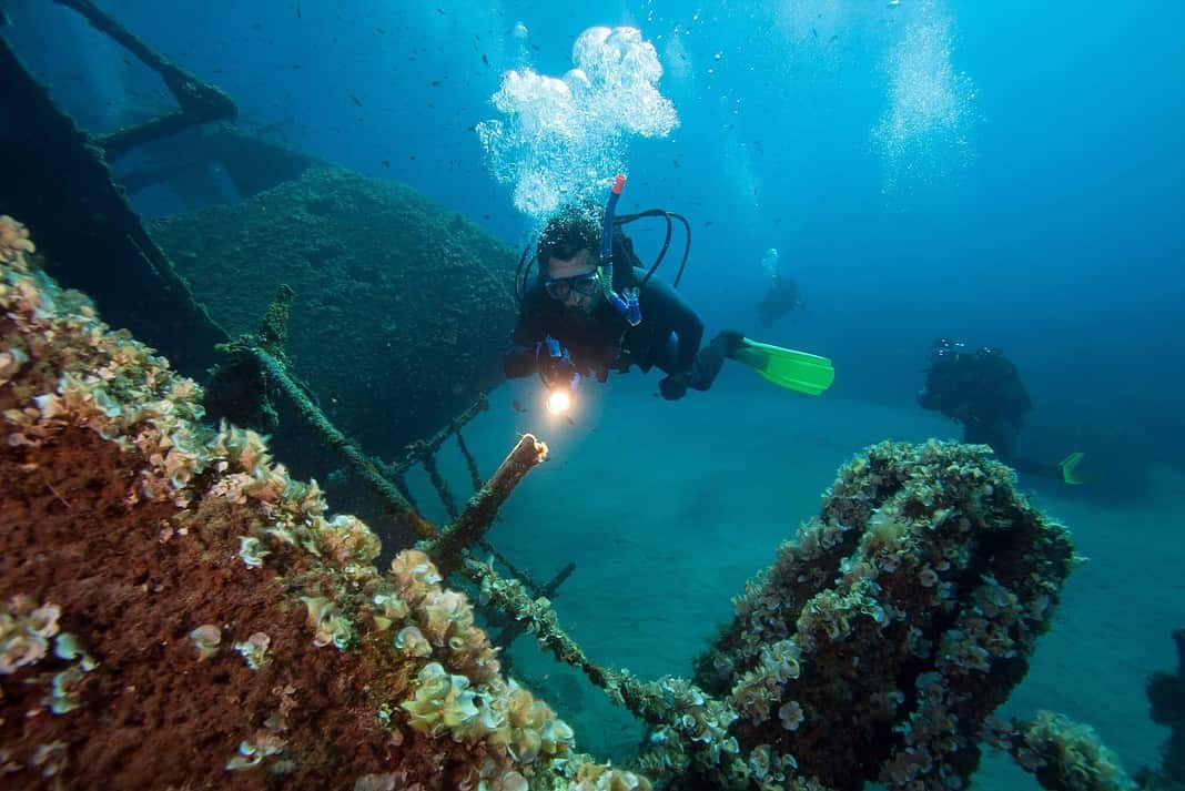 Shipwrecks are a key feature of Scuba Diving in Florida