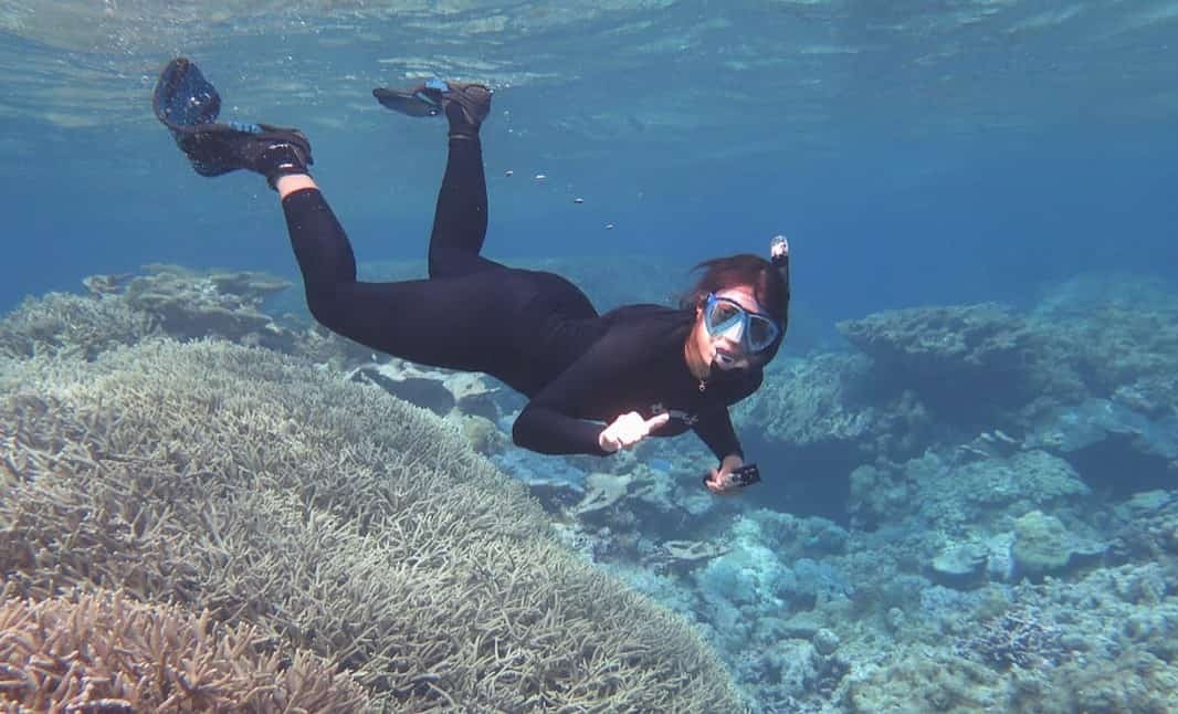 Adi Khen snorkeling at Palmyra Atoll (Image credit: Mike Fox)