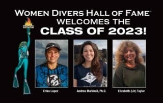 Newest members of the Women Divers Hall of Fame