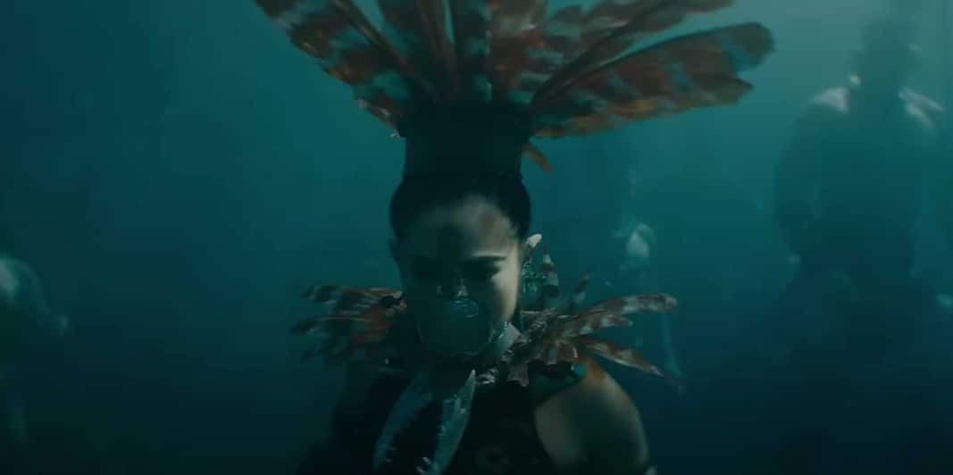 Mabel Cadena underwater (Image credit: Disney/Marvel Studios)