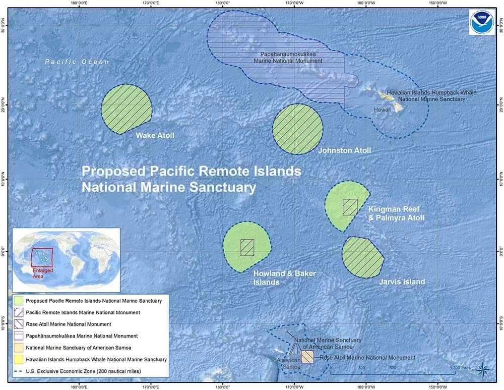 Proposed Pacific Remote Islands NMS (Image credit: NOAA)