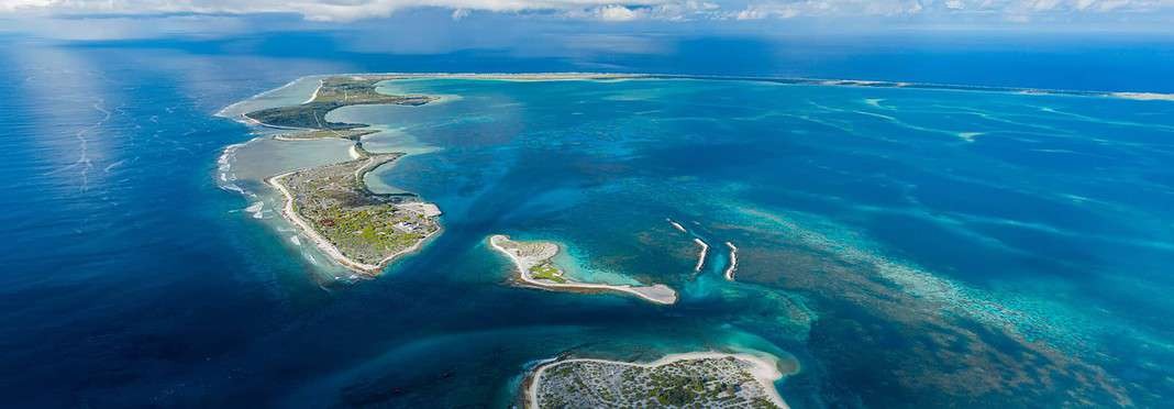 Aerial Panorama of Kanton Atoll in Kiribati (Adobe Stock)