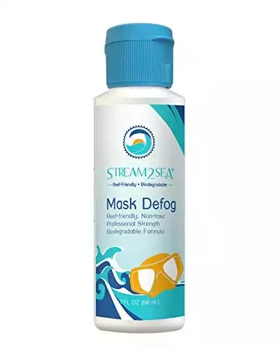 Stream2Sea Reef Friendly Mask Defog, Non-Toxic Anti-Fog Biodegradable Formula, Great for Scuba Divers